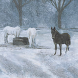 Winter On The Farm I by Mercana Studio a Hand Embellished Framed Art Print from Mercana - Luna Furniture