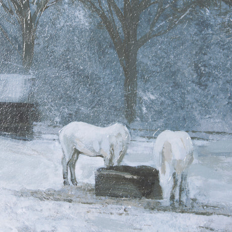 Winter On The Farm I by Mercana Studio a Hand Embellished Framed Art Print from Mercana - Luna Furniture