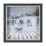 Winter On The Farm II by Mercana Studio a Hand Embellished Framed Art Print from Mercana - Luna Furniture