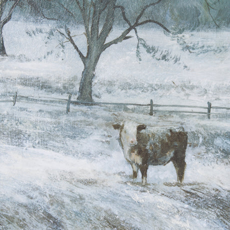 Winter On The Farm III by Mercana Studio a Hand Embellished Framed Art Print from Mercana - Luna Furniture