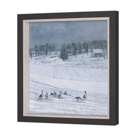 Winter On The Farm IV by Mercana Studio a Hand Embellished Framed Art Print from Mercana - Luna Furniture