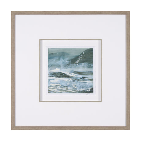 Stormy Coast II by Mercana Studio a Hand Embellished Framed Art Print Matted under Glass from Mercana - Luna Furniture