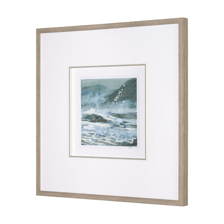 Stormy Coast II by Mercana Studio a Hand Embellished Framed Art Print Matted under Glass from Mercana - Luna Furniture