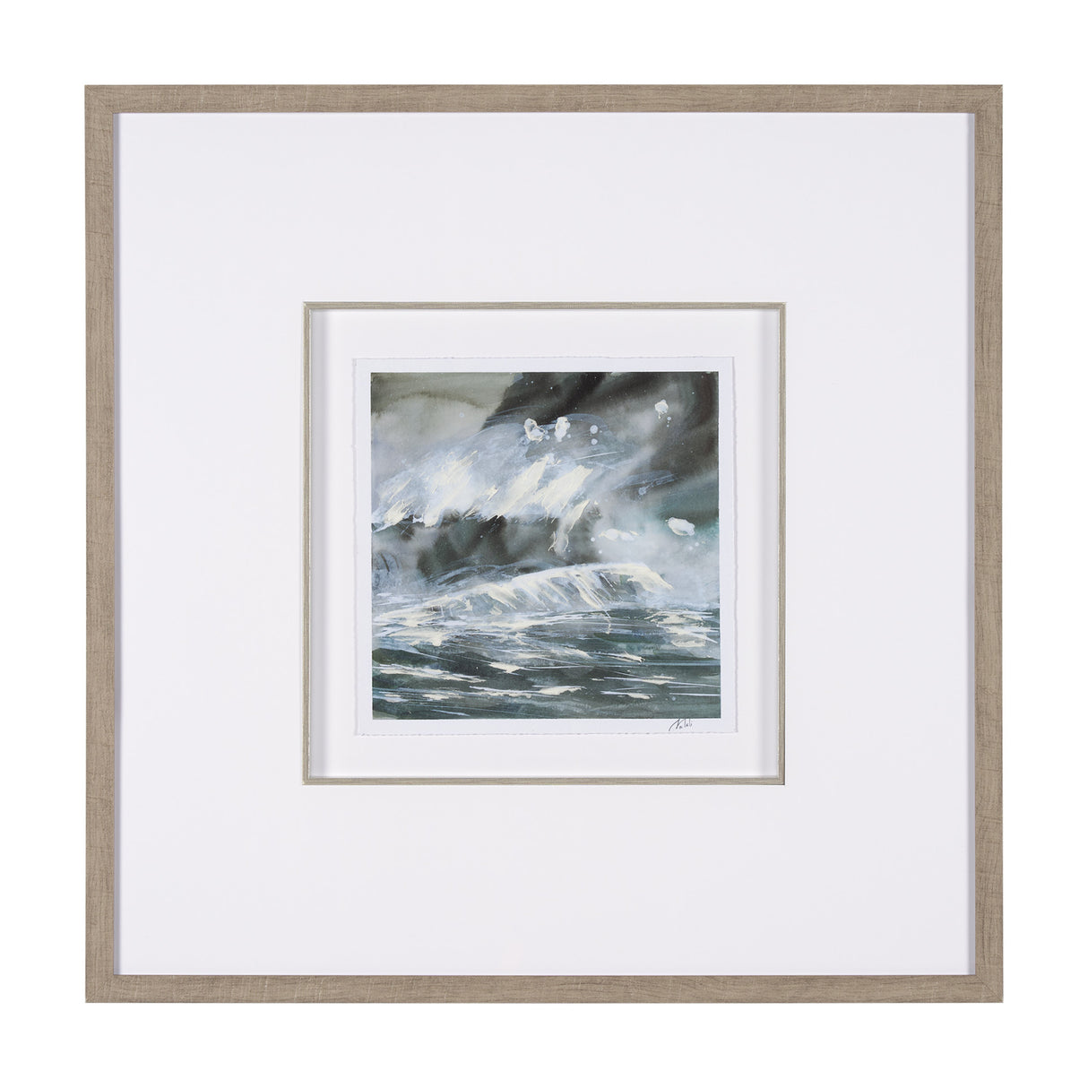 Stormy Coast III by Mercana Studio a Hand Embellished Framed Art Print Matted under Glass from Mercana - Luna Furniture