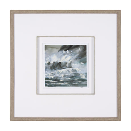 Stormy Coast III by Mercana Studio a Hand Embellished Framed Art Print Matted under Glass from Mercana - Luna Furniture