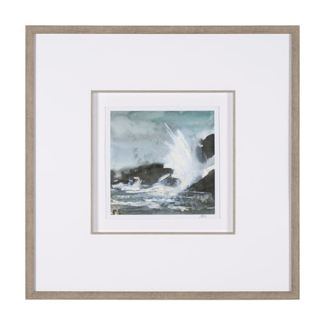 Stormy Coast V by Mercana Studio a Hand Embellished Framed Art Print Matted under Glass from Mercana - Luna Furniture