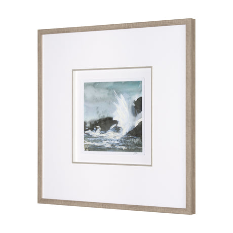 Stormy Coast V by Mercana Studio a Hand Embellished Framed Art Print Matted under Glass from Mercana - Luna Furniture