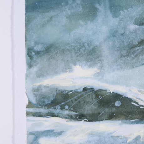 Stormy Coast V by Mercana Studio a Hand Embellished Framed Art Print Matted under Glass from Mercana - Luna Furniture
