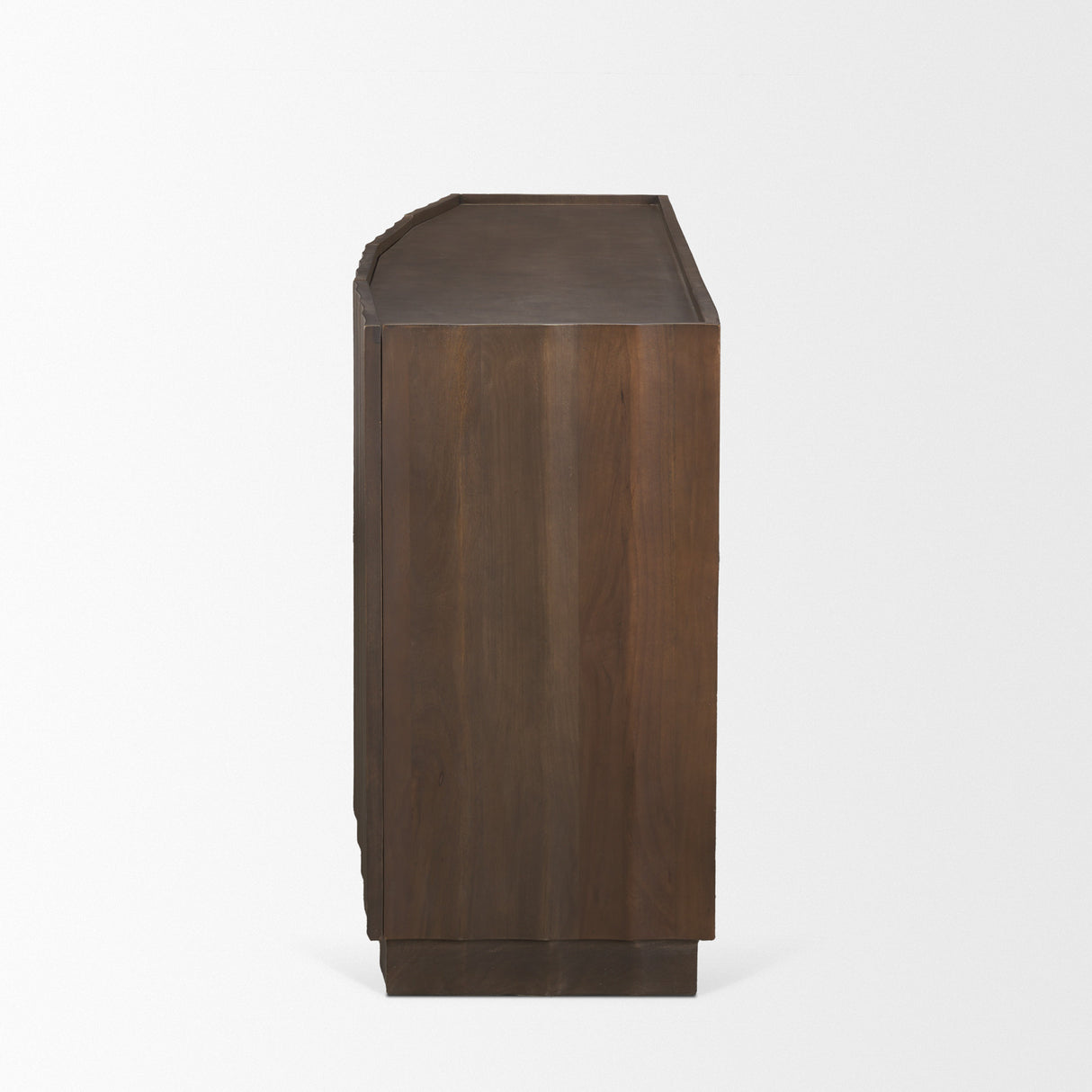 Swanson Dark Brown Wooden Scalloped Sideboard from Mercana - Luna Furniture