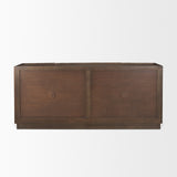 Swanson Dark Brown Wooden Scalloped Sideboard from Mercana - Luna Furniture