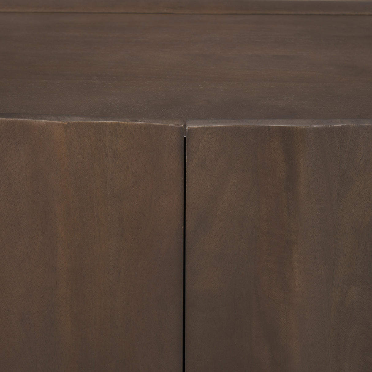 Swanson Dark Brown Wooden Scalloped Sideboard from Mercana - Luna Furniture