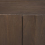 Swanson Dark Brown Wooden Scalloped Sideboard from Mercana - Luna Furniture
