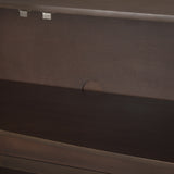 Swanson Dark Brown Wooden Scalloped Sideboard from Mercana - Luna Furniture