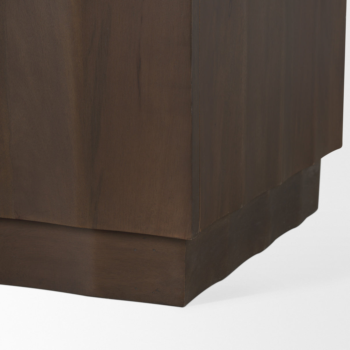 Swanson Dark Brown Wooden Scalloped Sideboard from Mercana - Luna Furniture
