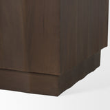 Swanson Dark Brown Wooden Scalloped Sideboard from Mercana - Luna Furniture