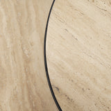 Wade Travertine Marble w/ Matte Black Metal Coffee Tables from Mercana - Luna Furniture