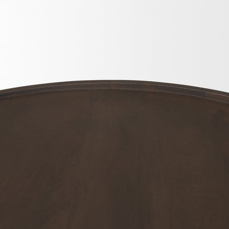 Takoda Dark Brown Wood Tapered Drum Nesting Coffee Tables from Mercana - Luna Furniture