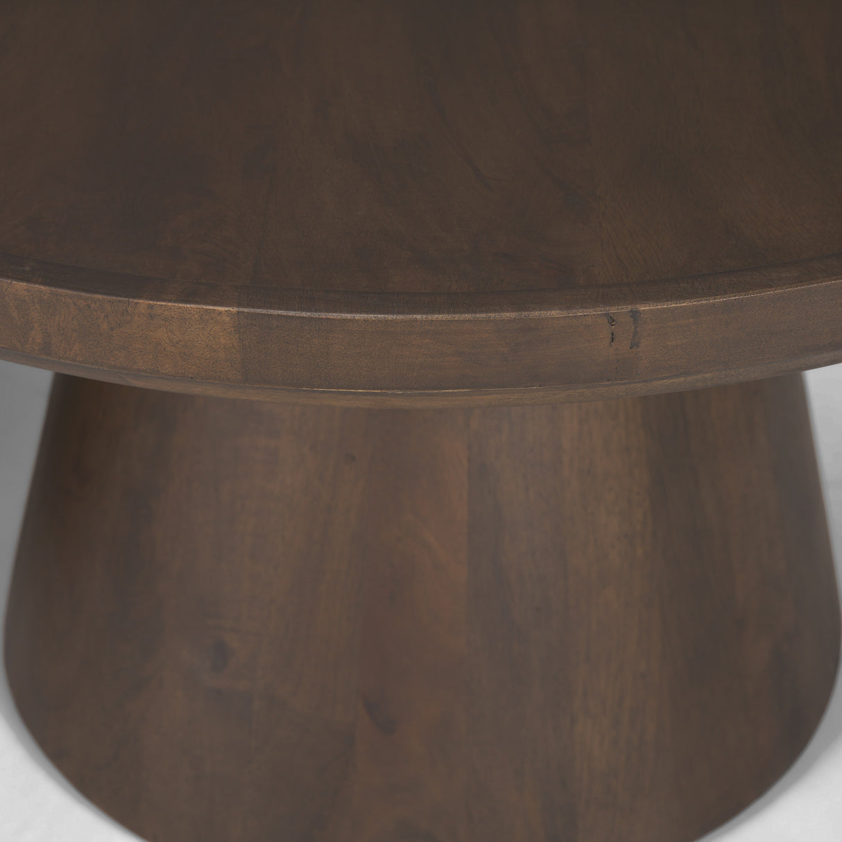 Takoda Dark Brown Wood Tapered Drum Nesting Coffee Tables from Mercana - Luna Furniture