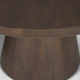 Takoda Dark Brown Wood Tapered Drum Nesting Coffee Tables from Mercana - Luna Furniture