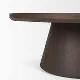 Takoda Dark Brown Wood Tapered Drum Nesting Coffee Tables from Mercana - Luna Furniture