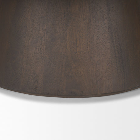 Takoda Dark Brown Wood Tapered Drum Nesting Coffee Tables from Mercana - Luna Furniture