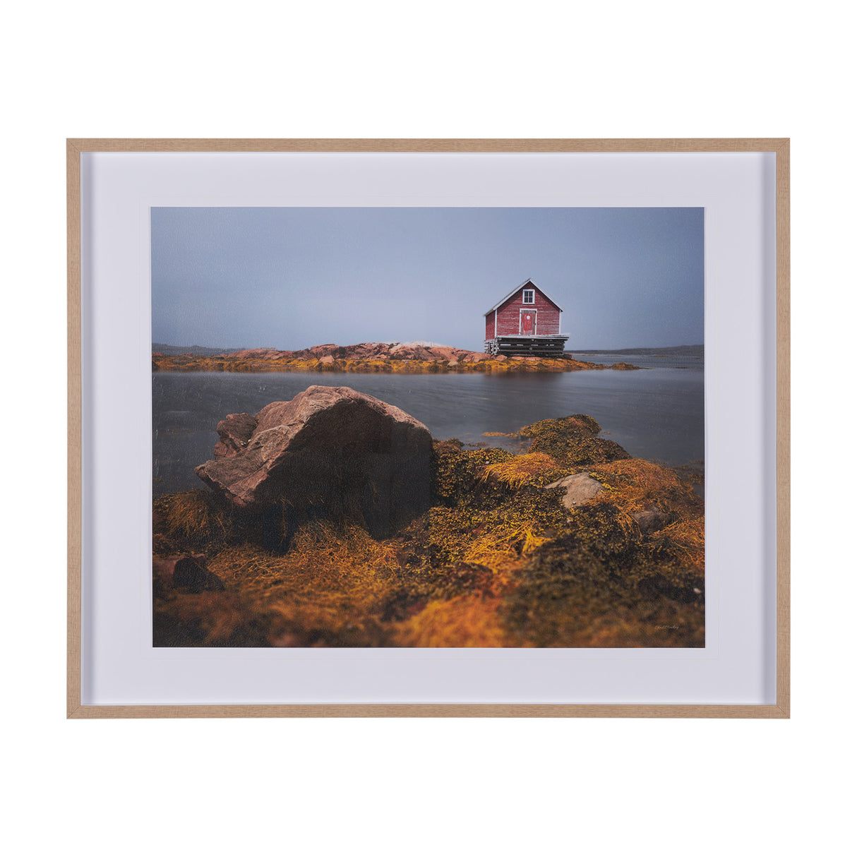Fogo Island by Chad Mackay a Hand Embellished Framed Photo Art Print Matted under Glass from Mercana - Luna Furniture