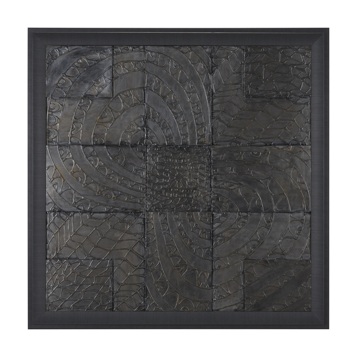 Layered Alloy I by Studio M a handmade Original 3D Textured Framed Artwork from Mercana - Luna Furniture