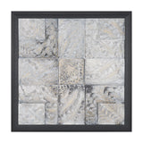 Layered Alloy II by Studio M a handmade Original 3D Textured Framed Artwork from Mercana - Luna Furniture