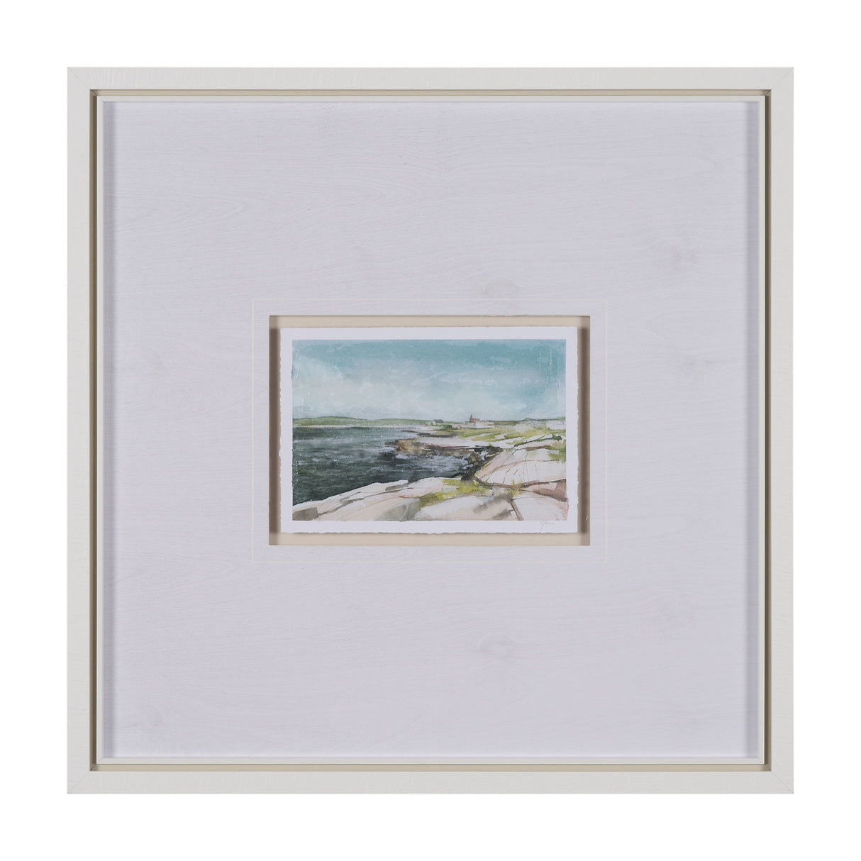 East Coast View III by Mercana Studio a Hand Embellished Framed Art Print Matted under Glass from Mercana - Luna Furniture