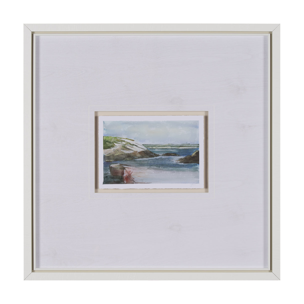 East Coast View IV by Mercana Studio a Hand Embellished Framed Art Print Matted under Glass from Mercana - Luna Furniture
