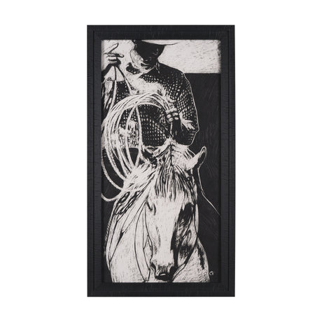 Saddled Up II by Mercana Studio a Hand Embellished Framed Art Print from Mercana - Luna Furniture