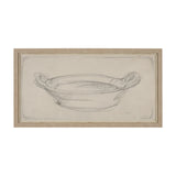 Handled Bowl Sketch by Mercana Studio a Hand Embellished Framed Art Print from Mercana - Luna Furniture
