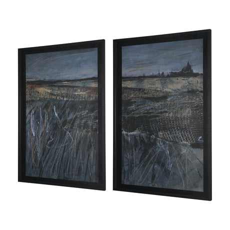 Captivating Views (Set of 2) by Mercana Studio a Hand Embellished Framed Art Print Matted under Glas from Mercana - Luna Furniture