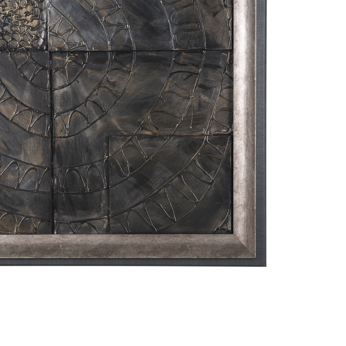 Layered Alloy I by Studio M a handmade Original 3D Textured Framed Artwork from Mercana - Luna Furniture