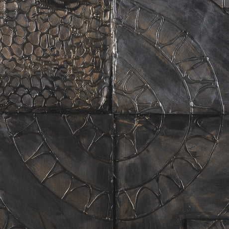 Layered Alloy I by Studio M a handmade Original 3D Textured Framed Artwork from Mercana - Luna Furniture