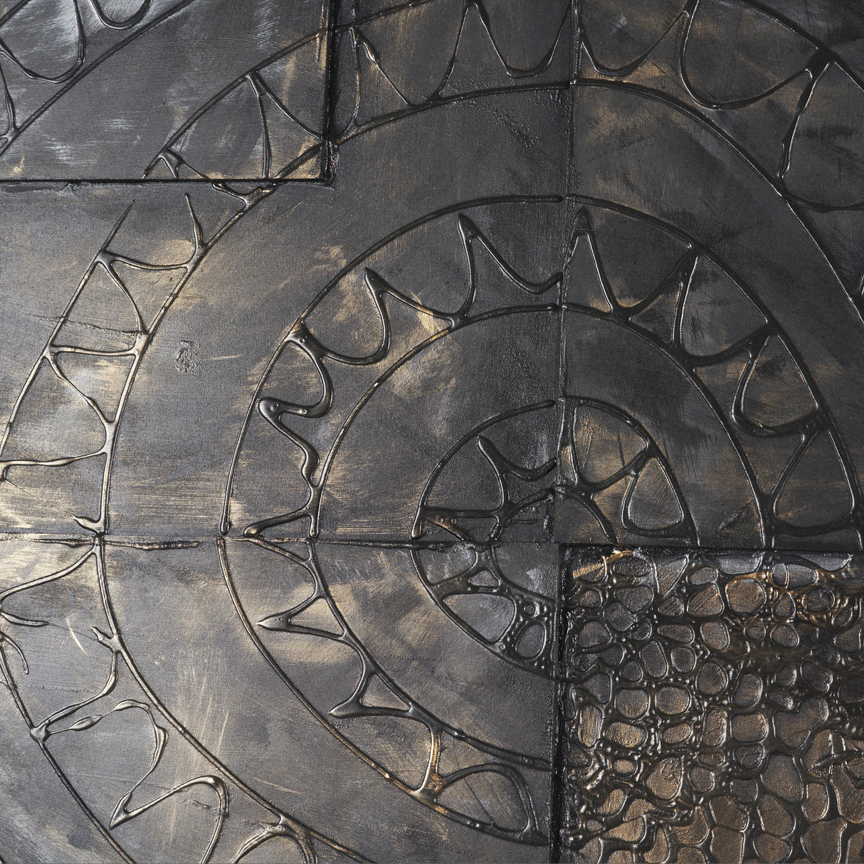Layered Alloy I by Studio M a handmade Original 3D Textured Framed Artwork from Mercana - Luna Furniture