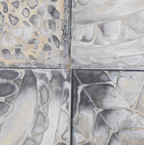 Layered Alloy II by Studio M a handmade Original 3D Textured Framed Artwork from Mercana - Luna Furniture