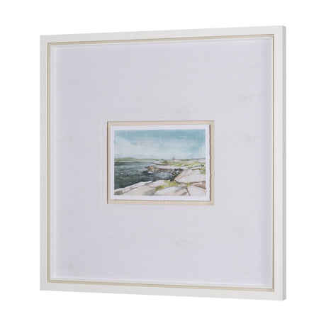 East Coast View III by Mercana Studio a Hand Embellished Framed Art Print Matted under Glass from Mercana - Luna Furniture