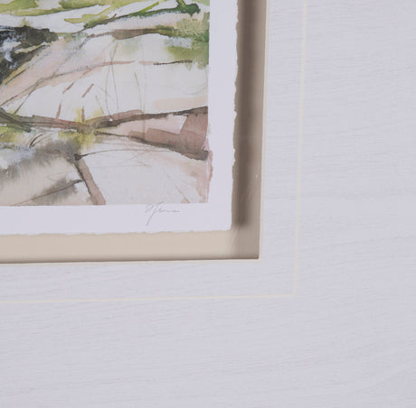 East Coast View III by Mercana Studio a Hand Embellished Framed Art Print Matted under Glass from Mercana - Luna Furniture