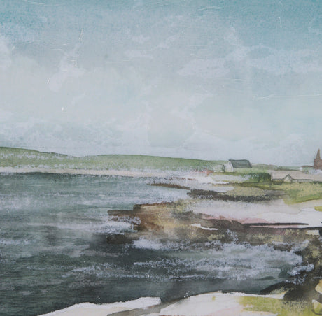 East Coast View III by Mercana Studio a Hand Embellished Framed Art Print Matted under Glass from Mercana - Luna Furniture