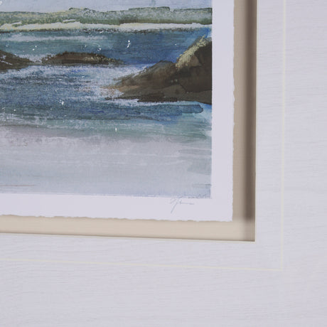 East Coast View IV by Mercana Studio a Hand Embellished Framed Art Print Matted under Glass from Mercana - Luna Furniture