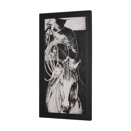 Saddled Up II by Mercana Studio a Hand Embellished Framed Art Print from Mercana - Luna Furniture