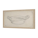 Handled Bowl Sketch by Mercana Studio a Hand Embellished Framed Art Print from Mercana - Luna Furniture