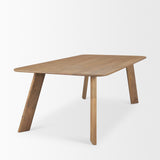 Welborn 84" Light Brown Wood Rectangular Dining Table from Mercana - Luna Furniture