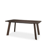 Welborn 72" Dark Brown Wood Rectangular Dining Table from Mercana - Luna Furniture