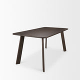 Welborn 72" Dark Brown Wood Rectangular Dining Table from Mercana - Luna Furniture
