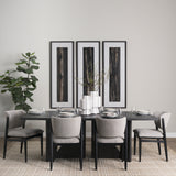 Cline 20.9L x 23.0W x 31.9H Gray Fabric W/Black Wood Dining Chair, Set of 2 from Mercana - Luna Furniture