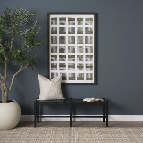Jaxon Beige and Black Striped Cotton-Linen Decorative Square Pillow Cover from Mercana - Luna Furniture
