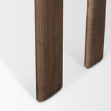 Sohan Dark Brown Elm Wood Oblong Desk from Mercana - Luna Furniture