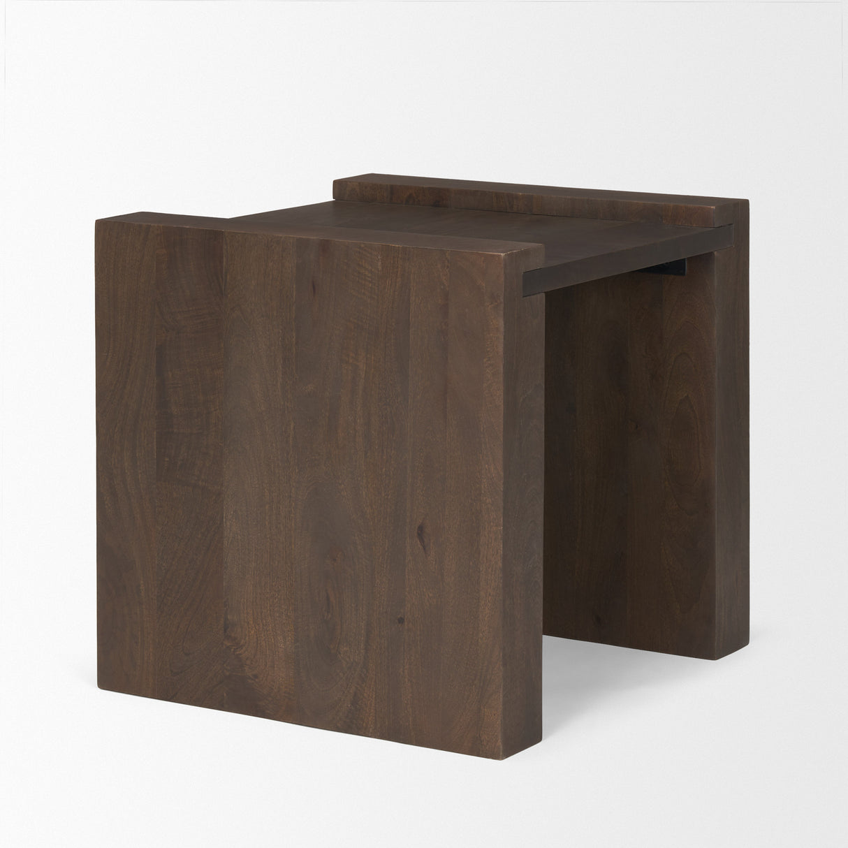 Wesson Dark Brown Wood Accent Table from Mercana - Luna Furniture